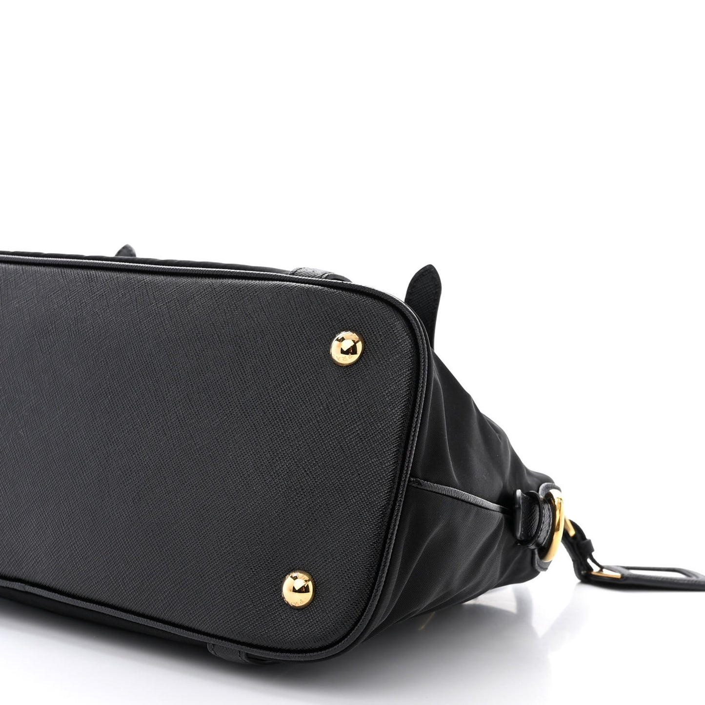 Tessuto Nylon Saffiano Tote Black