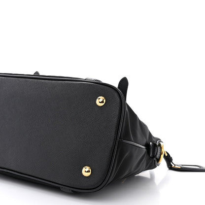 Prada Tessuto Nylon Saffiano Tote Black 10 of 14