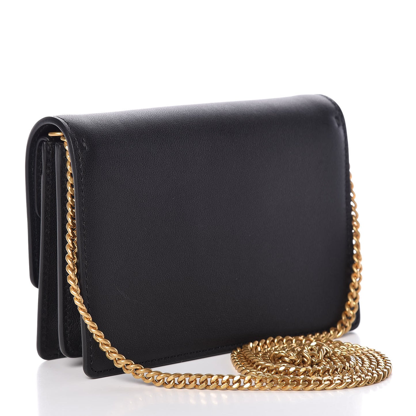 Smooth Calfskin Mini VRing Crossbody Bag Black