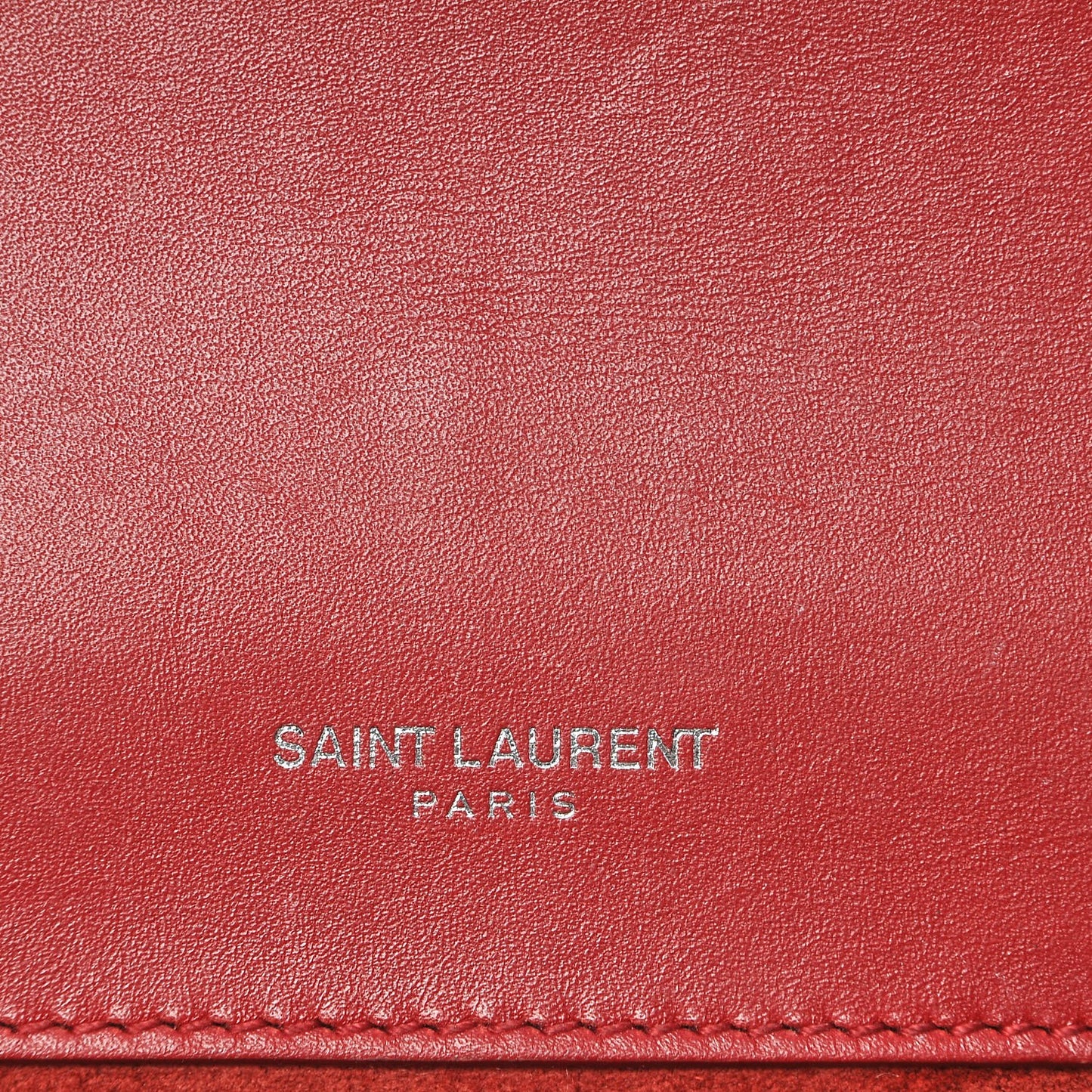Calfskin Small Classic Monogram Kate Tassel Satchel Red