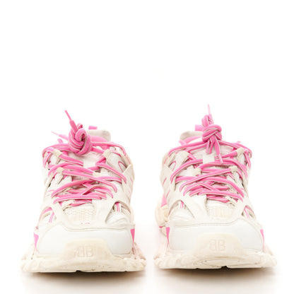 Balenciaga Mesh Rubber Bi-Color Womens Track Sneakers 40 White Fluo Pink 3 of 10