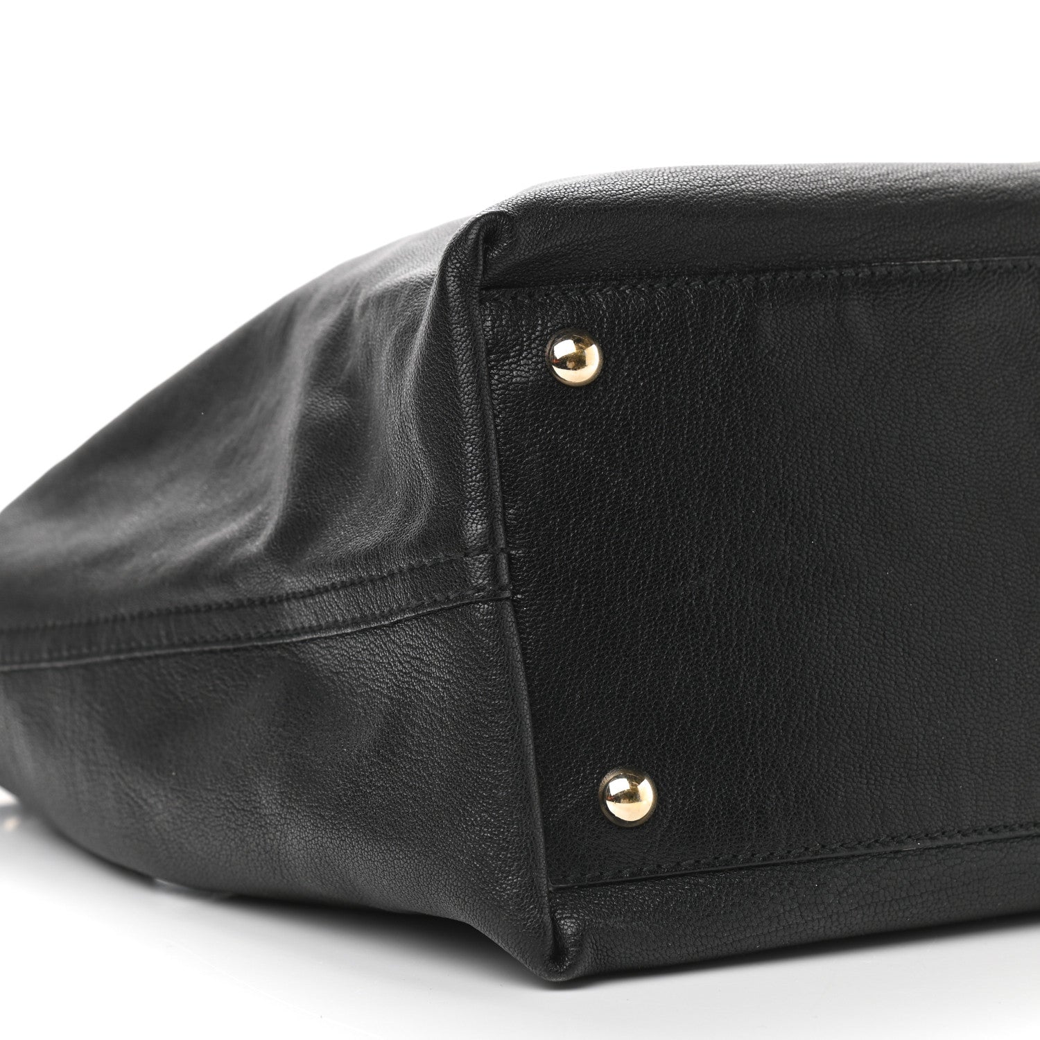 Saint Laurent Calfskin Reversible Double Sac Y Tote Gold Brown 8 of 13