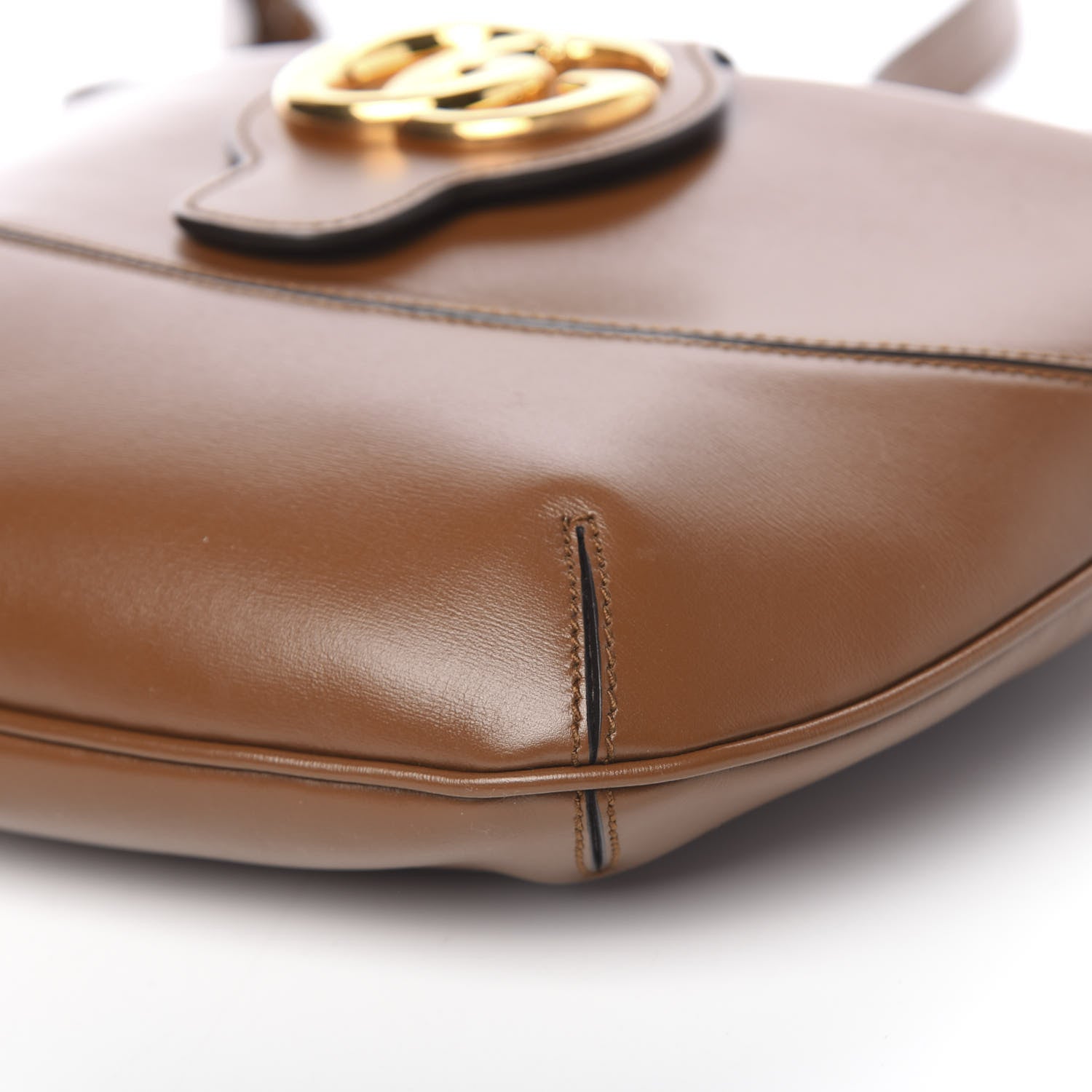 Gucci Boarded Plutone Calfskin Medium Arli Shoulder Bag Nocciola 10 of 10