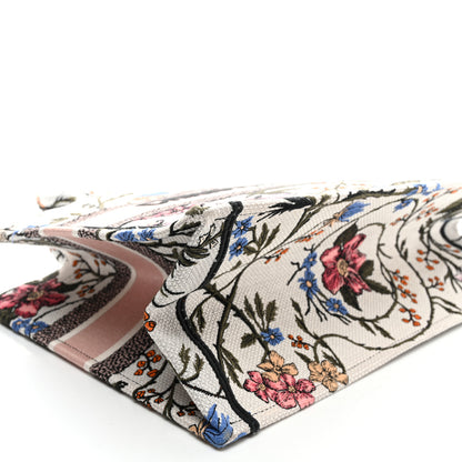 Christian Dior Canvas Embroidered Medium Rosa Mutabilis Book Tote Multicolor 8 of 10