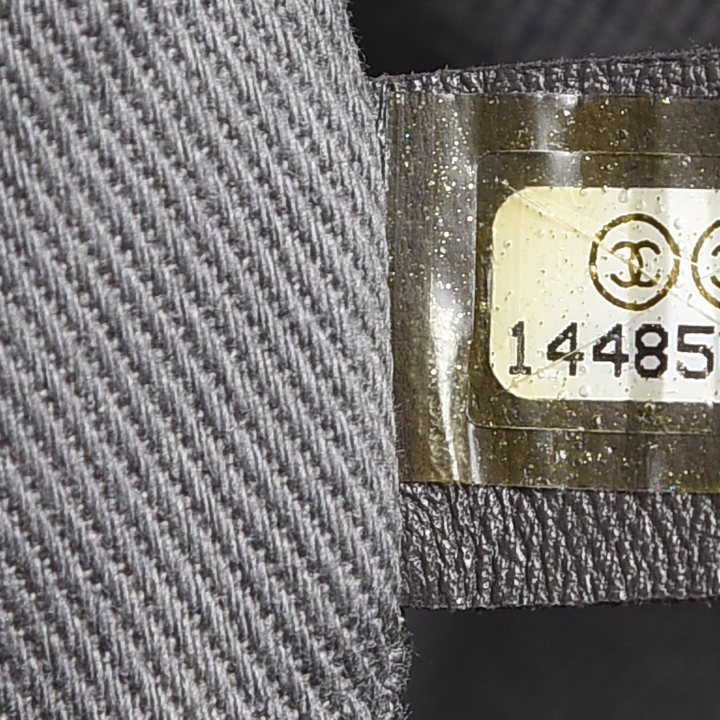 Iridescent Calfskin Glint Flap Black