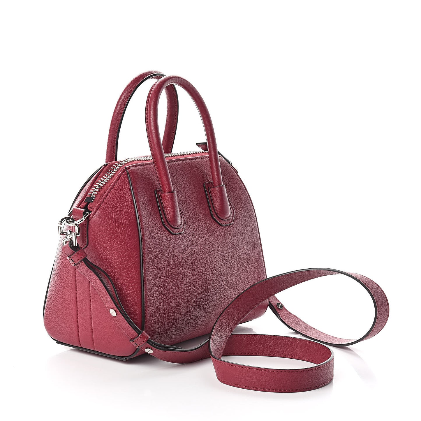 Sugar Goatskin Mini Antigona Fig Pink