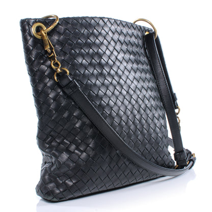 Bottega Veneta Nappa Intrecciato Crossbody Bag Nero Black 3 of 8