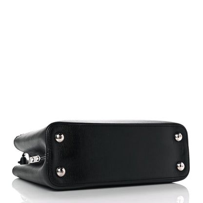 Louis Vuitton Smooth Calfskin Crystal Flowers Capucines BB Black 5 of 11