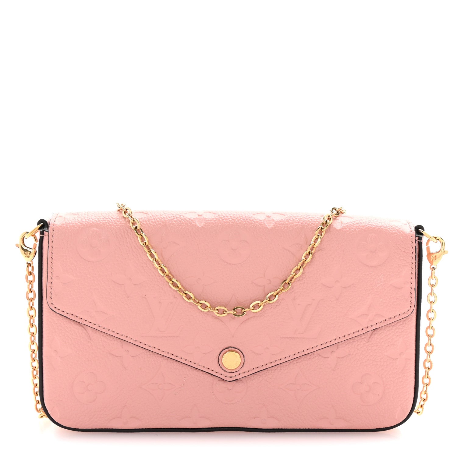 Louis Vuitton Empreinte Pochette Felicie Chain Wallet Rose Poudre 1 of 10