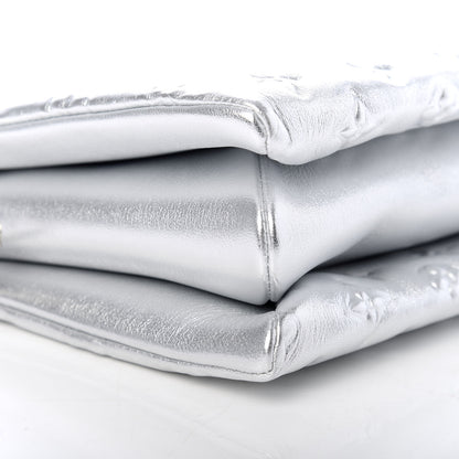 Louis Vuitton Metallic Lambskin Embossed Monogram Coussin PM Silver 6 of 9