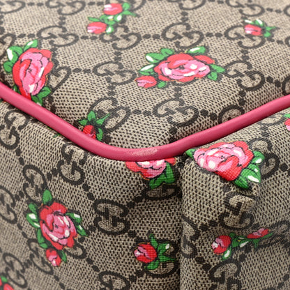 Gucci GG Supreme Monogram Rose Bud Diaper Bag Pink 13 of 16