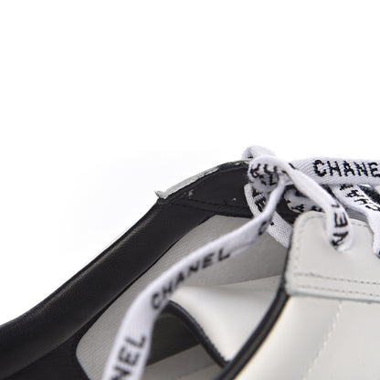 Chanel Calfskin Mens CC Sneakers 43 White 10 of 13
