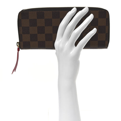 Louis Vuitton Damier Ebene Clemence Wallet Cherry 2 of 6