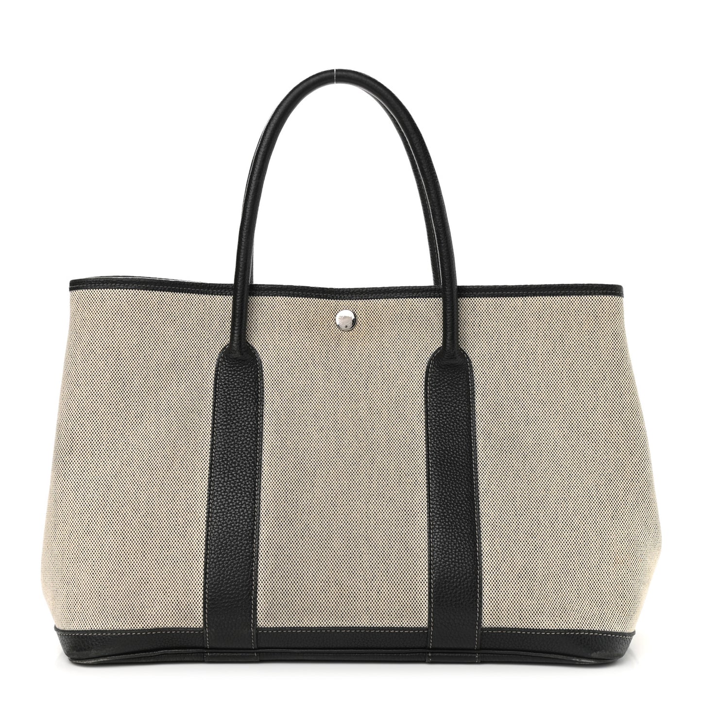 Toile Negonda Garden Party 36 MM Tote Black Ecru