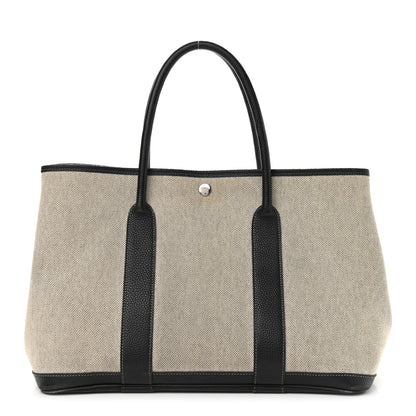 Hermes Toile Negonda Garden Party 36 MM Tote Black Ecru 1 of 13