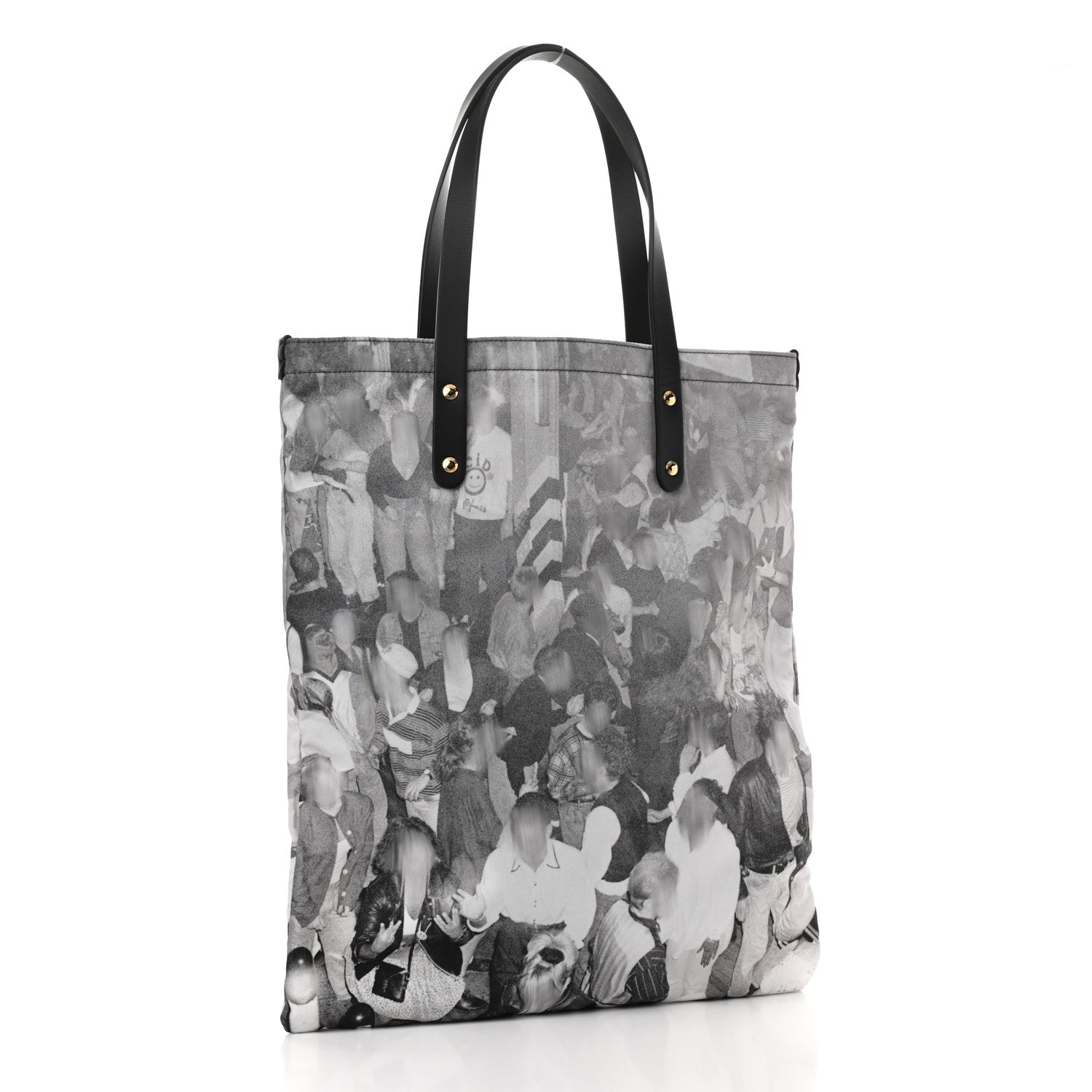 Burberry Nylon London Montage Print Flat Tote Bag Black 3 of 11