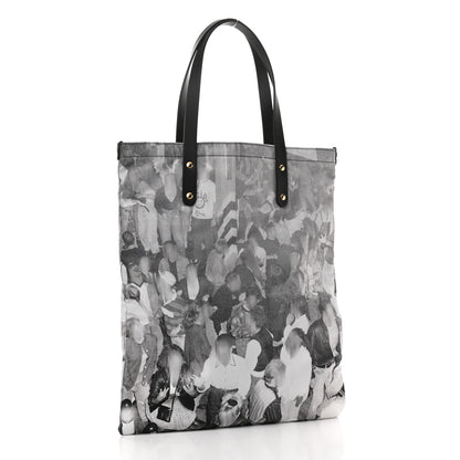 Burberry Nylon London Montage Print Flat Tote Bag Black 3 of 11
