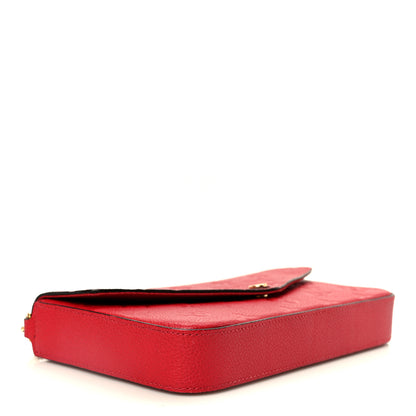 Louis Vuitton Empreinte Pochette Felicie Chain Wallet Scarlet 5 of 12