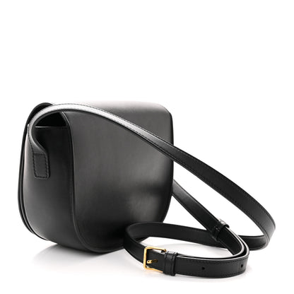 Celine Smooth Calfskin Cuir Triomphe Folco Crossbody Bag Black 3 of 12