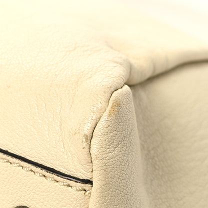 Fendi Goatskin Elaphe Medium Peekaboo Iconic Satchel Latte Natural 14 of 17