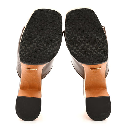 Gucci Granada Kid Houdan Platform Slide Sandals 35.5 Brown 6 of 11