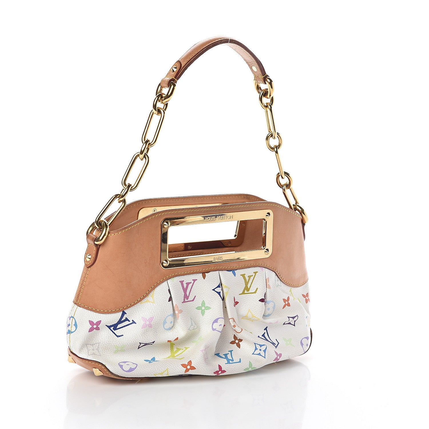 Louis Vuitton Monogram Multicolor Judy PM White 3 of 9