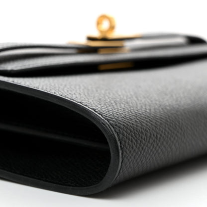 Hermes Epsom Kelly Wallet To Go Black 9 of 10