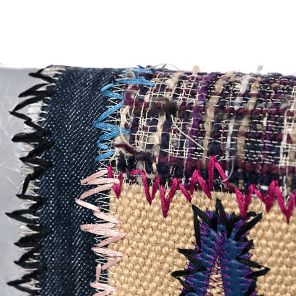 Chanel Denim Tweed Patchwork Jumbo Single Flap Multicolor 8 of 11
