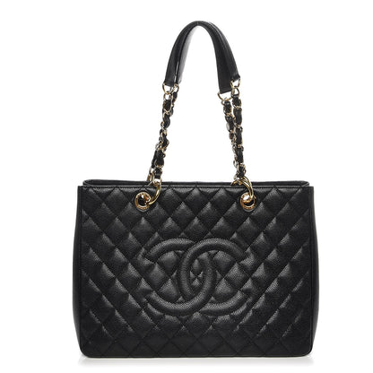 Chanel Caviar Quilted Grand Shopping Tote GST Black 1 of 8