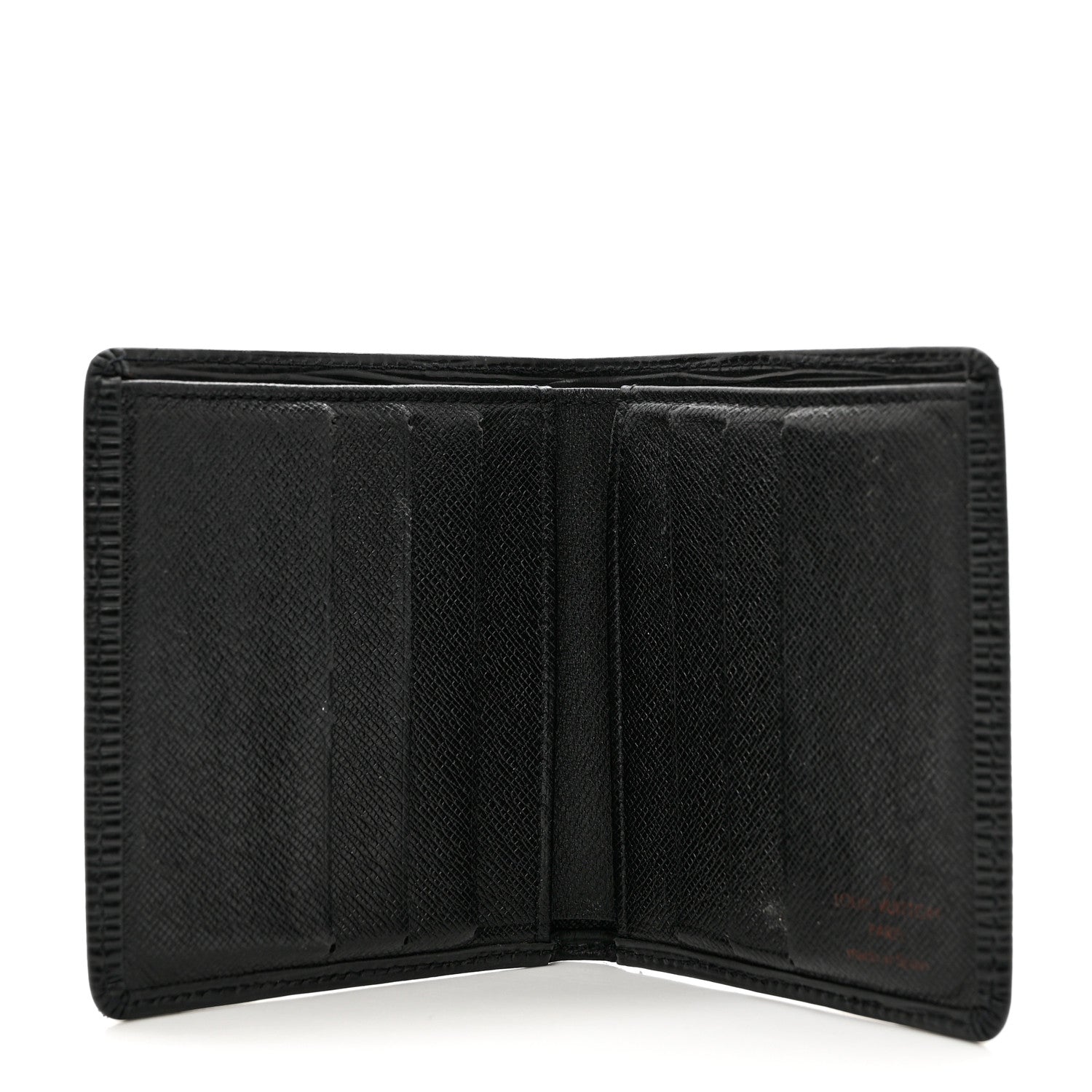 Louis Vuitton Epi 6 Card Billfold Wallet Black 5 of 9