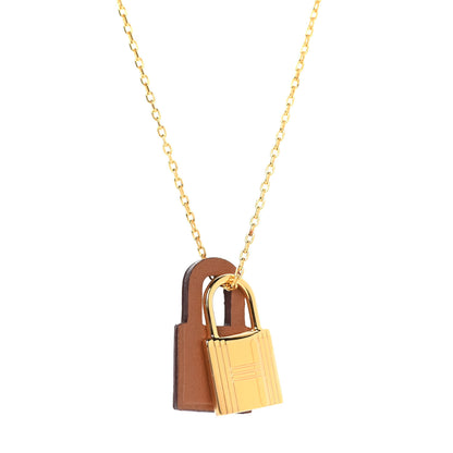 Hermes Swift Small O'Kelly Pendant Necklace Gold 4 of 7