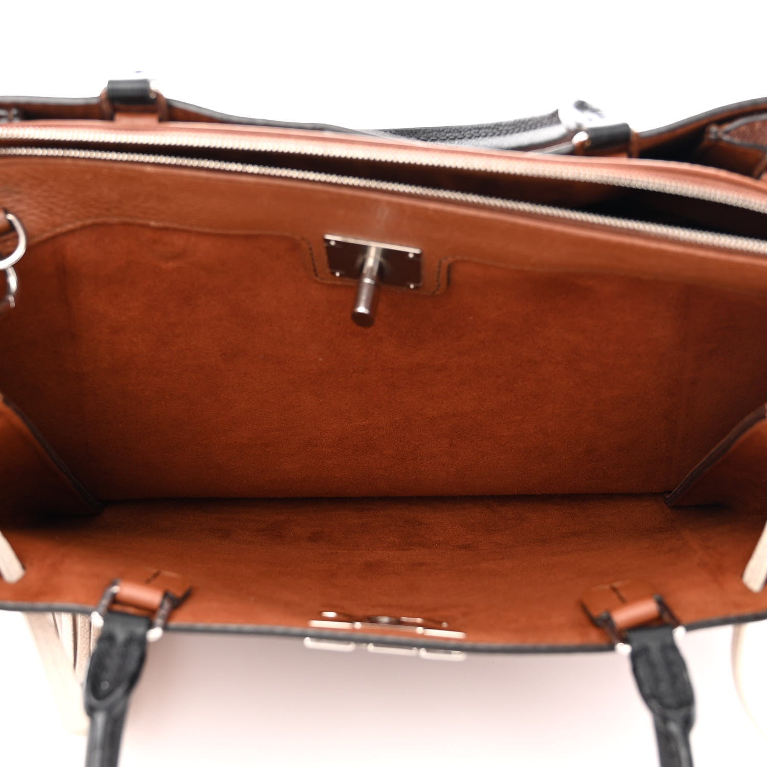 Louis Vuitton Calfskin Lockmeto Caramel Creme Black 7 of 20
