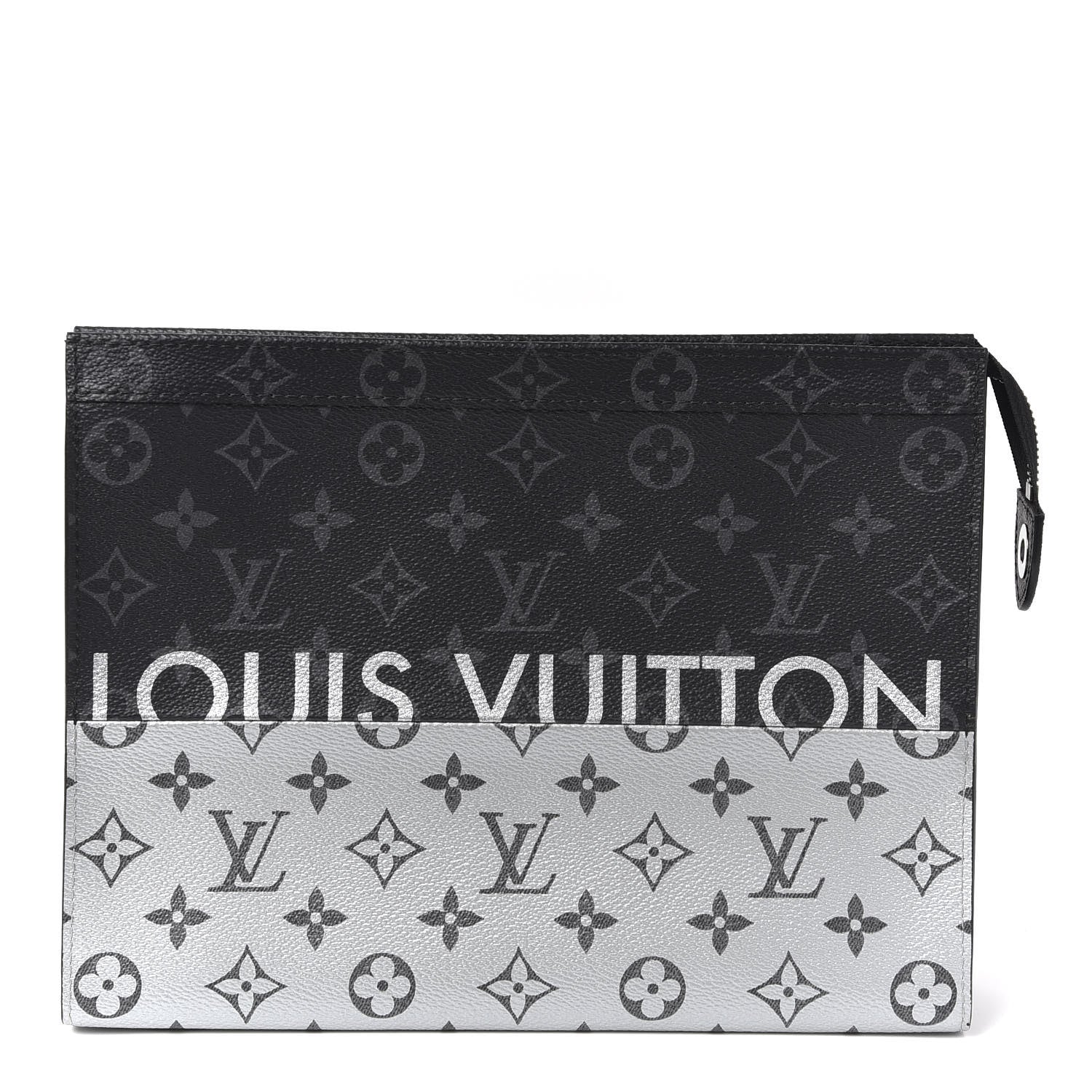 Louis Vuitton Monogram Eclipse Split Pochette Voyage MM 1 of 8