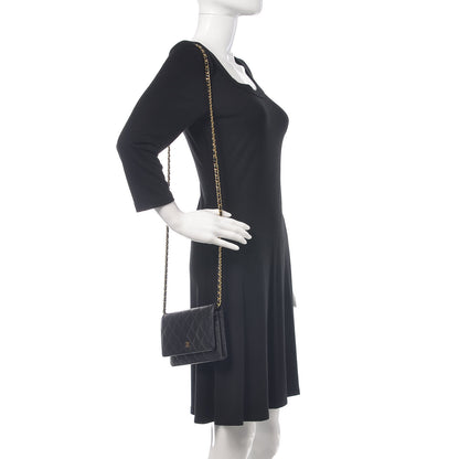 Chanel Caviar Quilted Wallet On Chain WOC Black 2 of 12