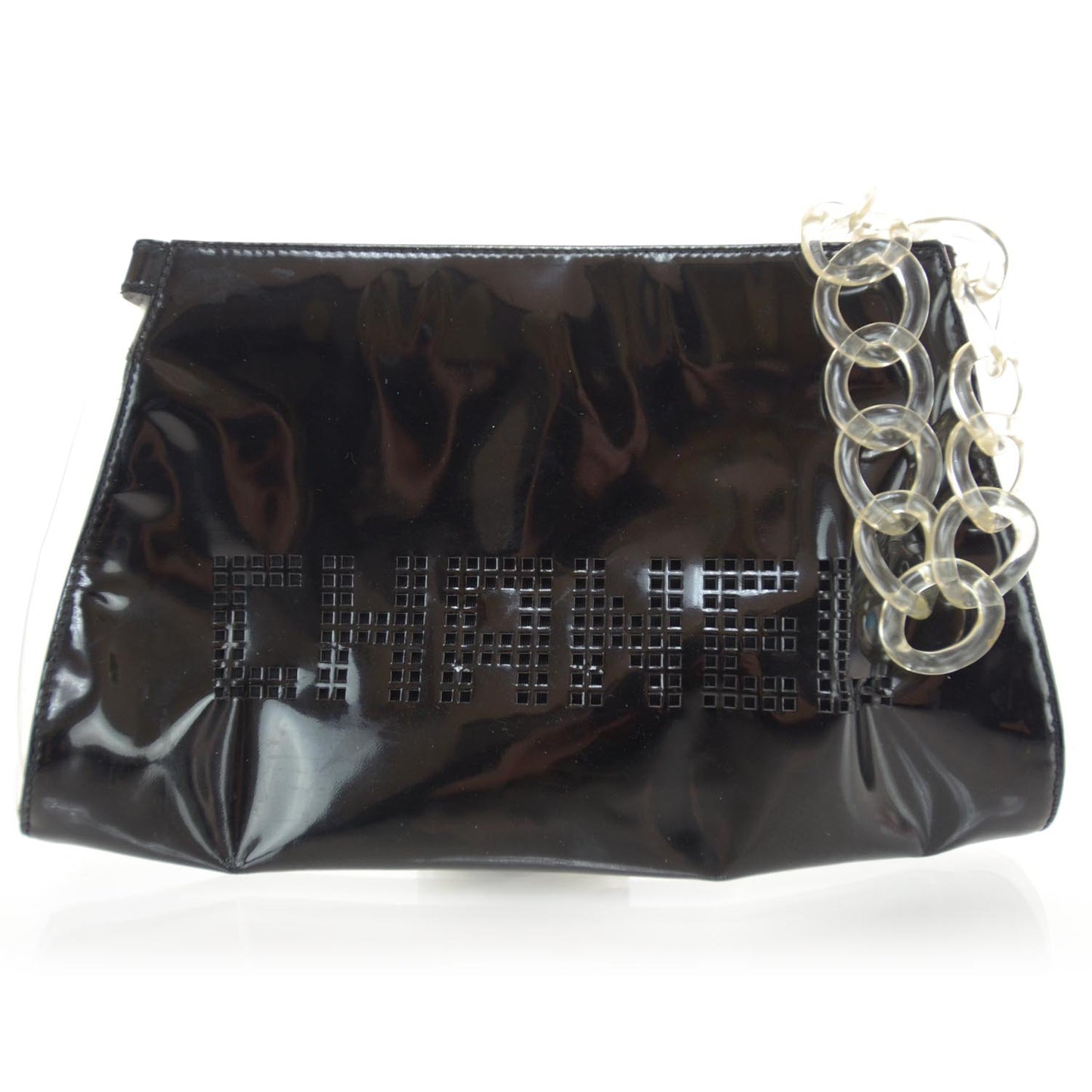 Vinyl CC Wristlet Black