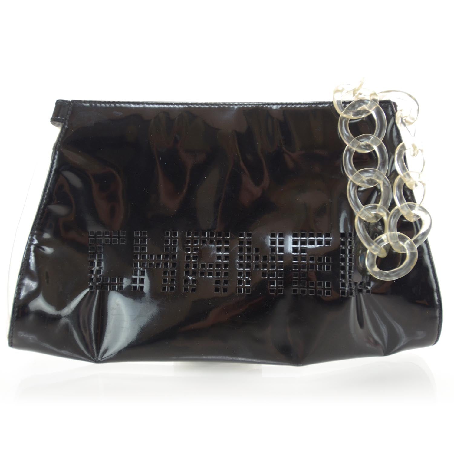 Chanel Vinyl CC Wristlet Black 3 of 6