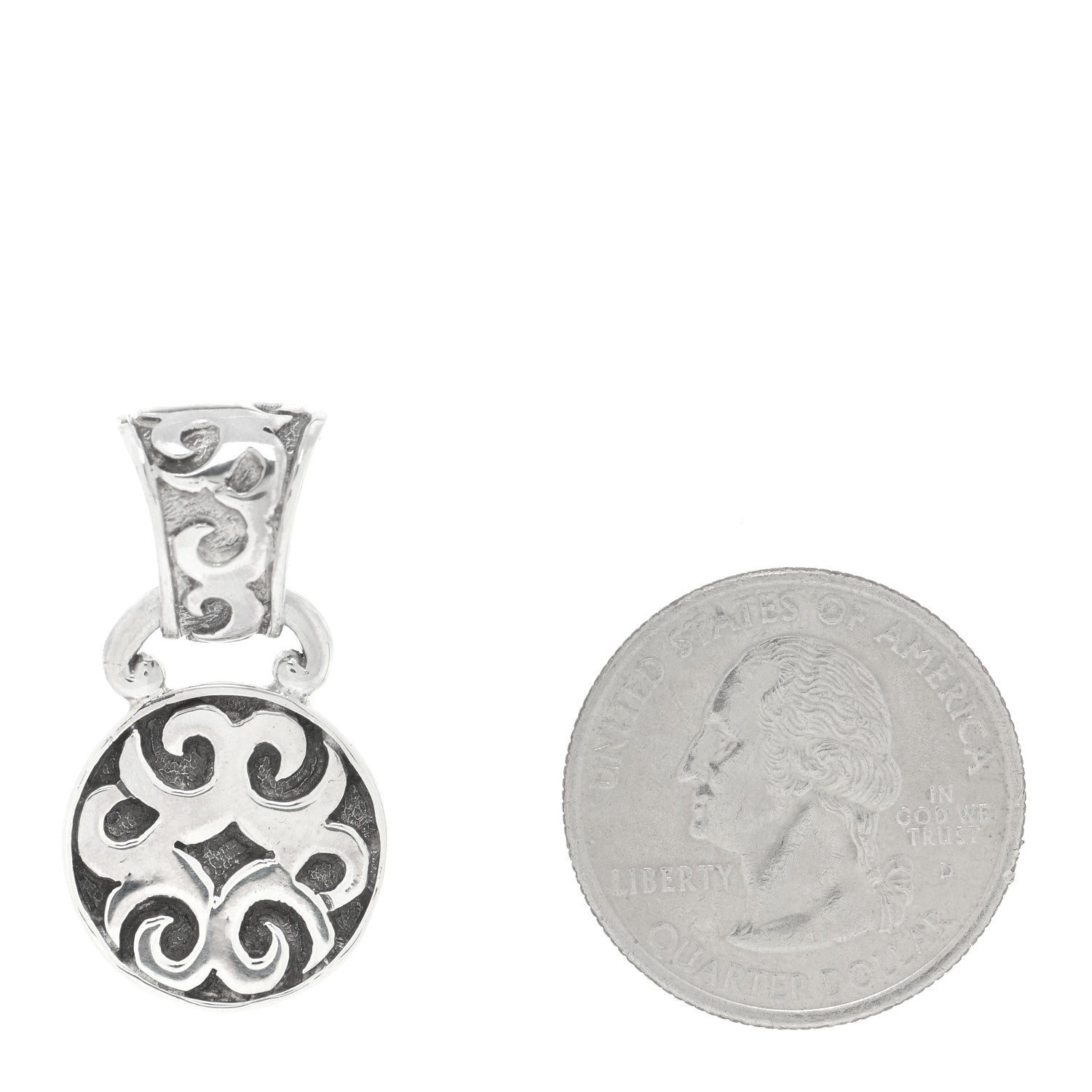 John Hardy Sterling Silver Dayak Drop Pendant 2 of 3