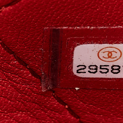 Chanel Calfskin Large Serial Shopper Tote Red 6 of 9