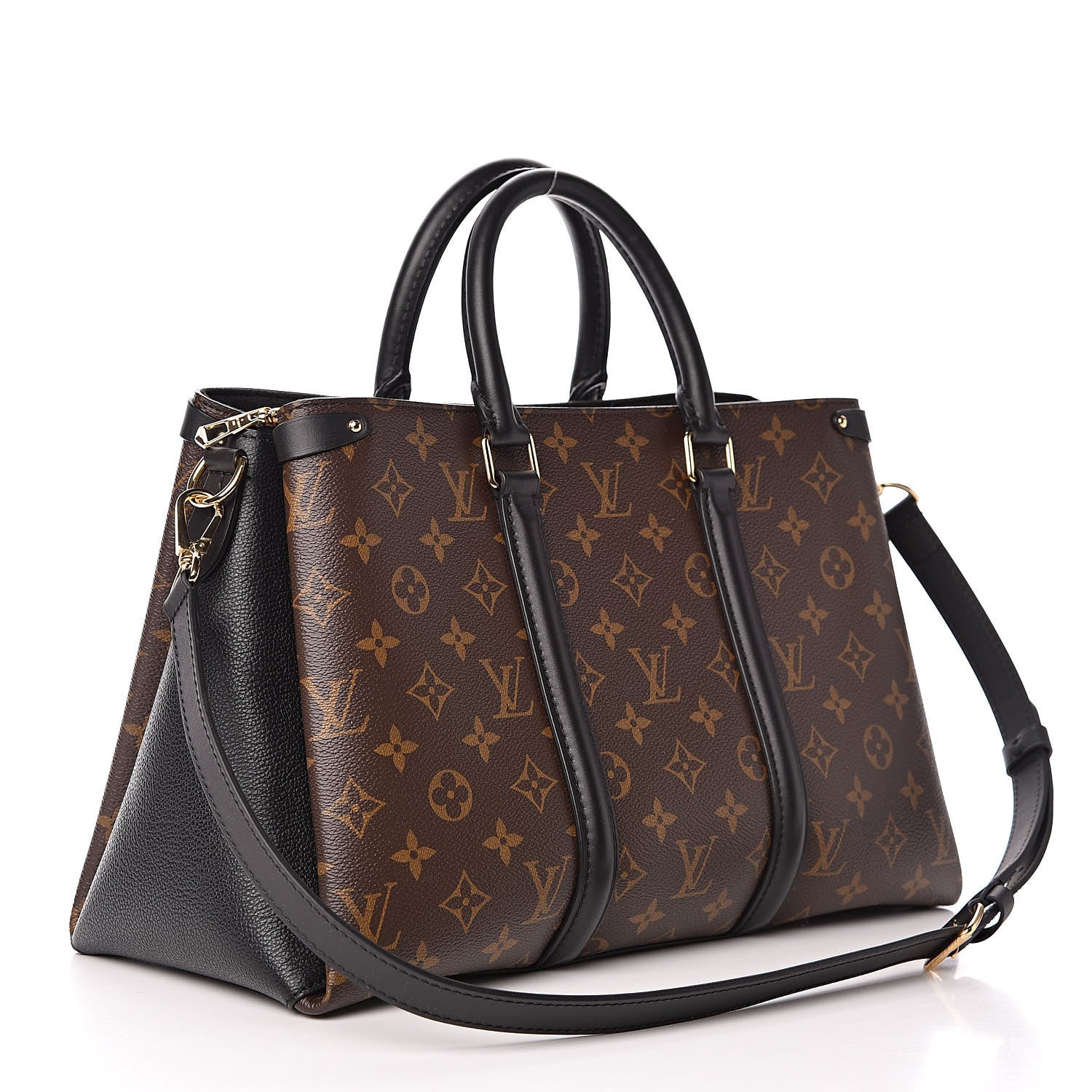 Louis Vuitton Monogram Soufflot MM Black 3 of 9