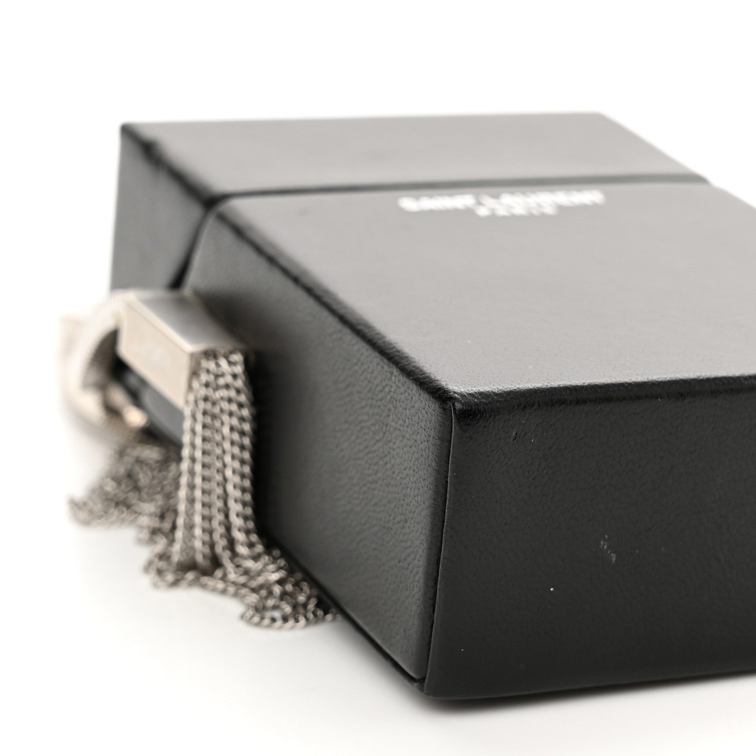 Saint Laurent Lambskin Smoking Box Crossbody Black 9 of 10