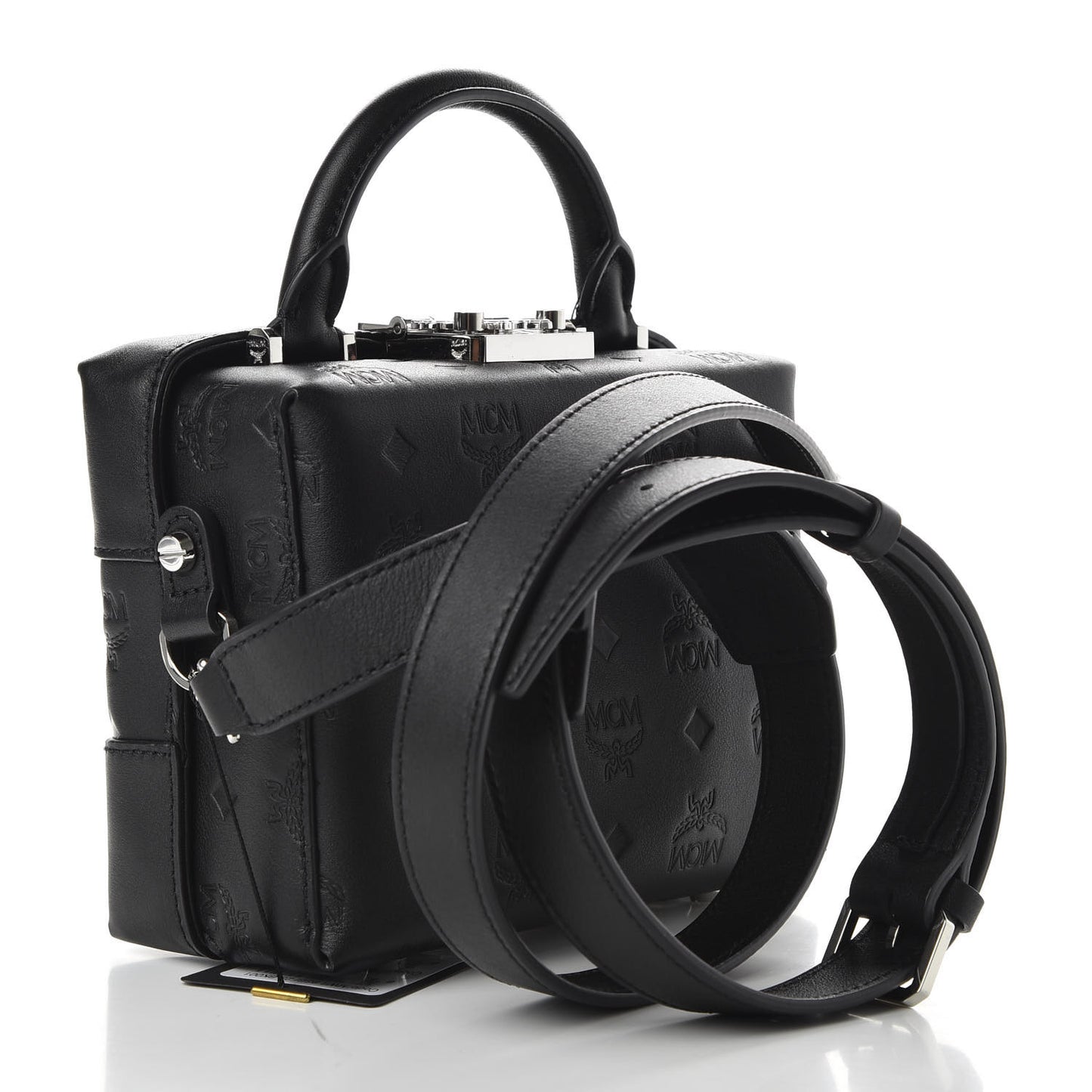 Calfskin Ottomar Monogram Small Berlin Crossbody Black