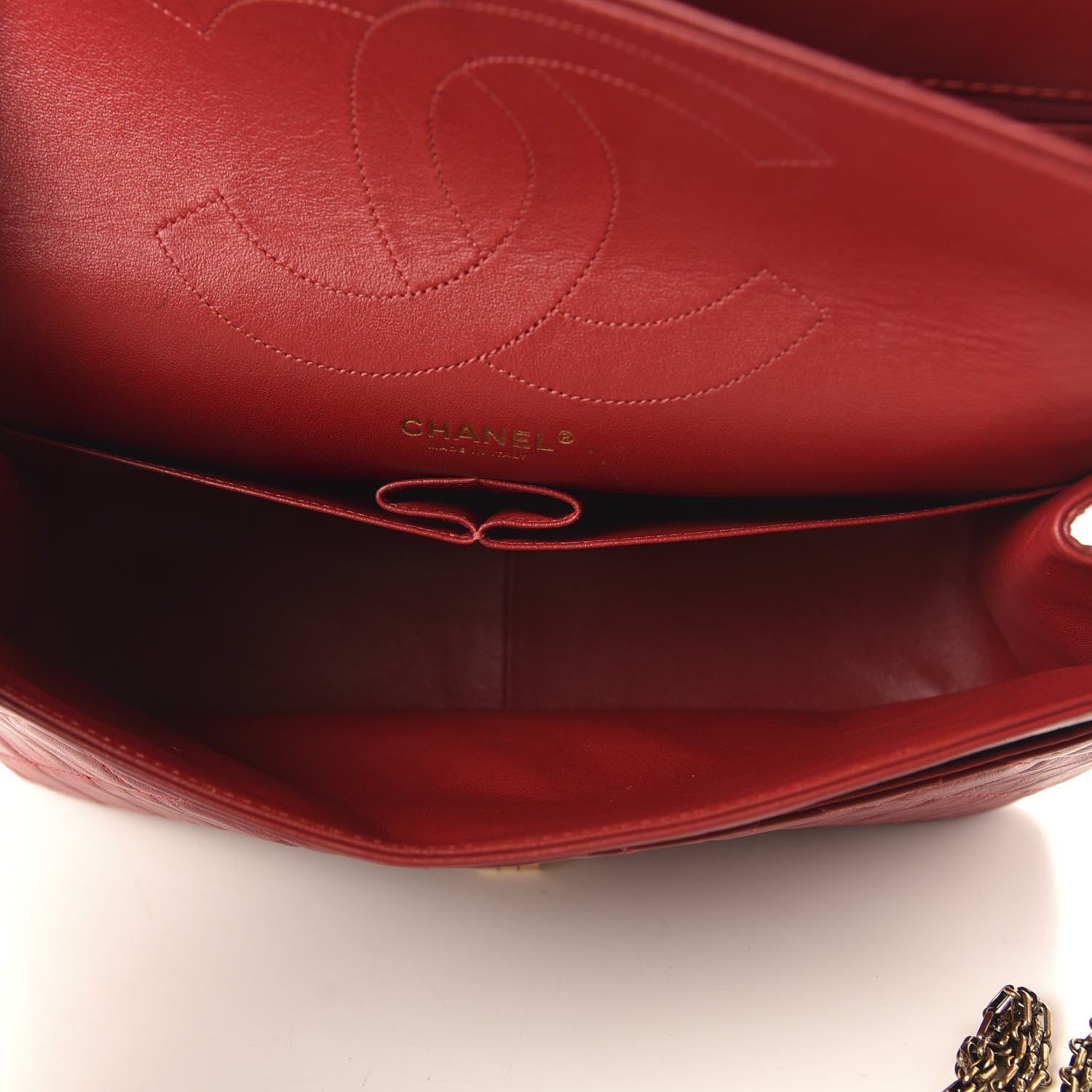 Chanel Aged Calfskin Quilted 2.55 Reissue 227 Flap Red 5 of 11