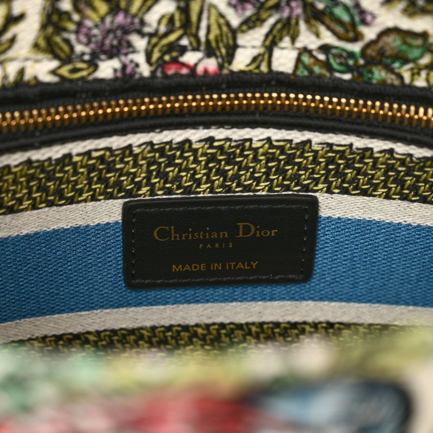 Canvas D-Constellation Embroidered Medium Lady D-Lite Latte Multicolor