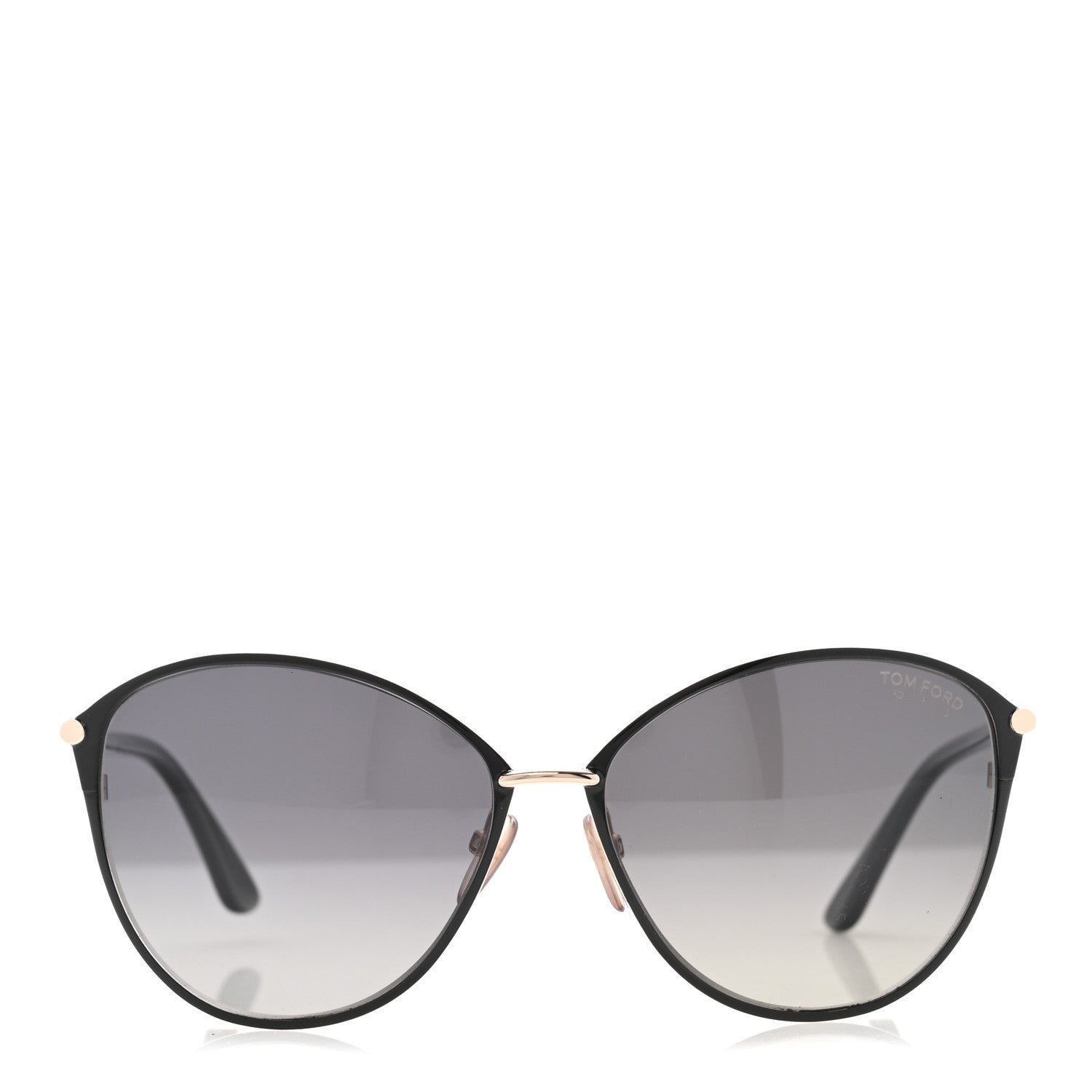 Tom Ford Penelope Vintage Round Sunglasses TF320 Black 2 of 8