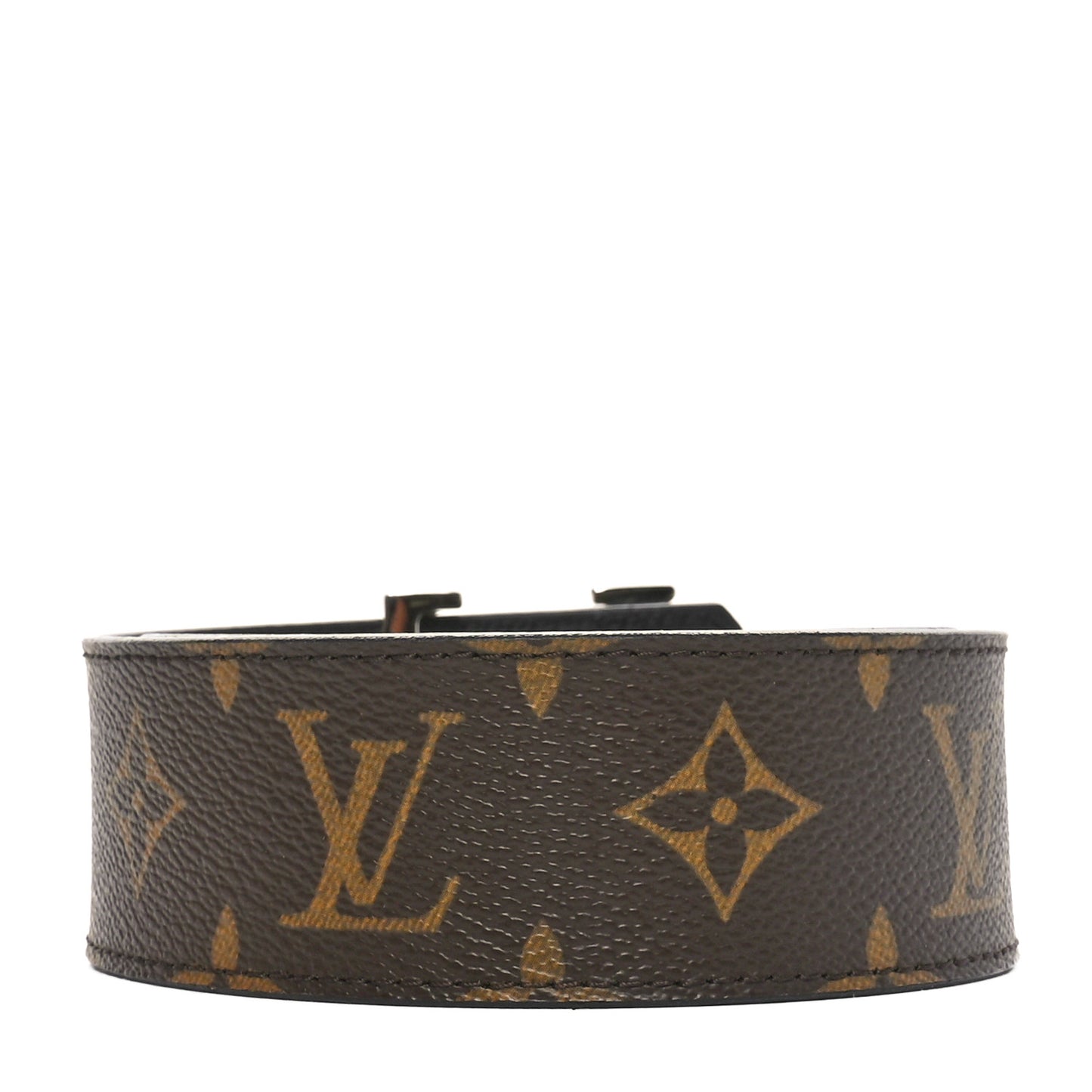 Monogram Calfskin 40mm LV Initiales Reversible Belt 110 44 Black