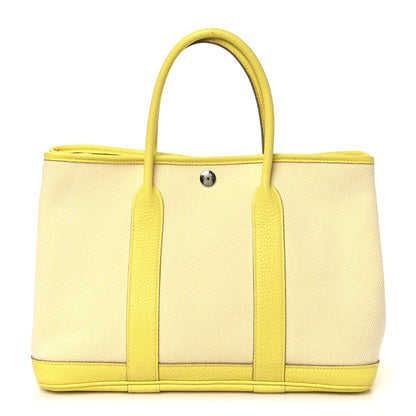 Hermes Toile Negonda Garden Party 30 TPM Ecru Citron Lime 1 of 9