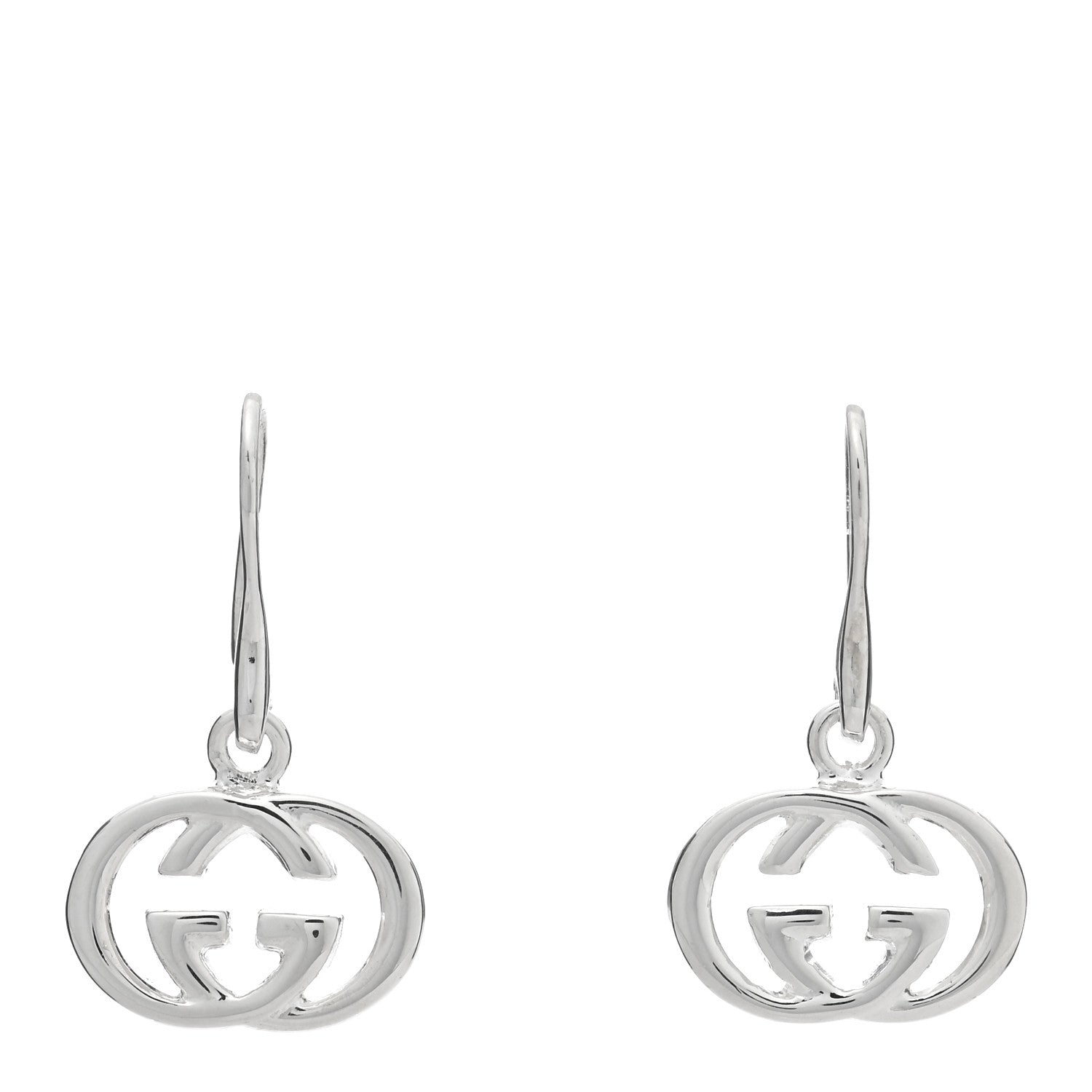 Gucci Sterling Silver Britt Drop Earrings 1 of 5