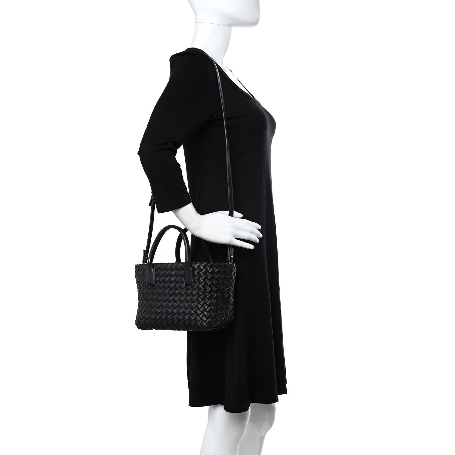 Bottega Veneta Nappa Intrecciato Mini Cabat Black 2 of 8
