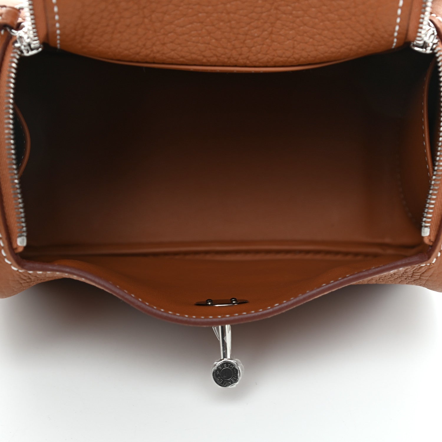 Hermes Taurillon Clemence Mini Lindy 20 Gold 4 of 4