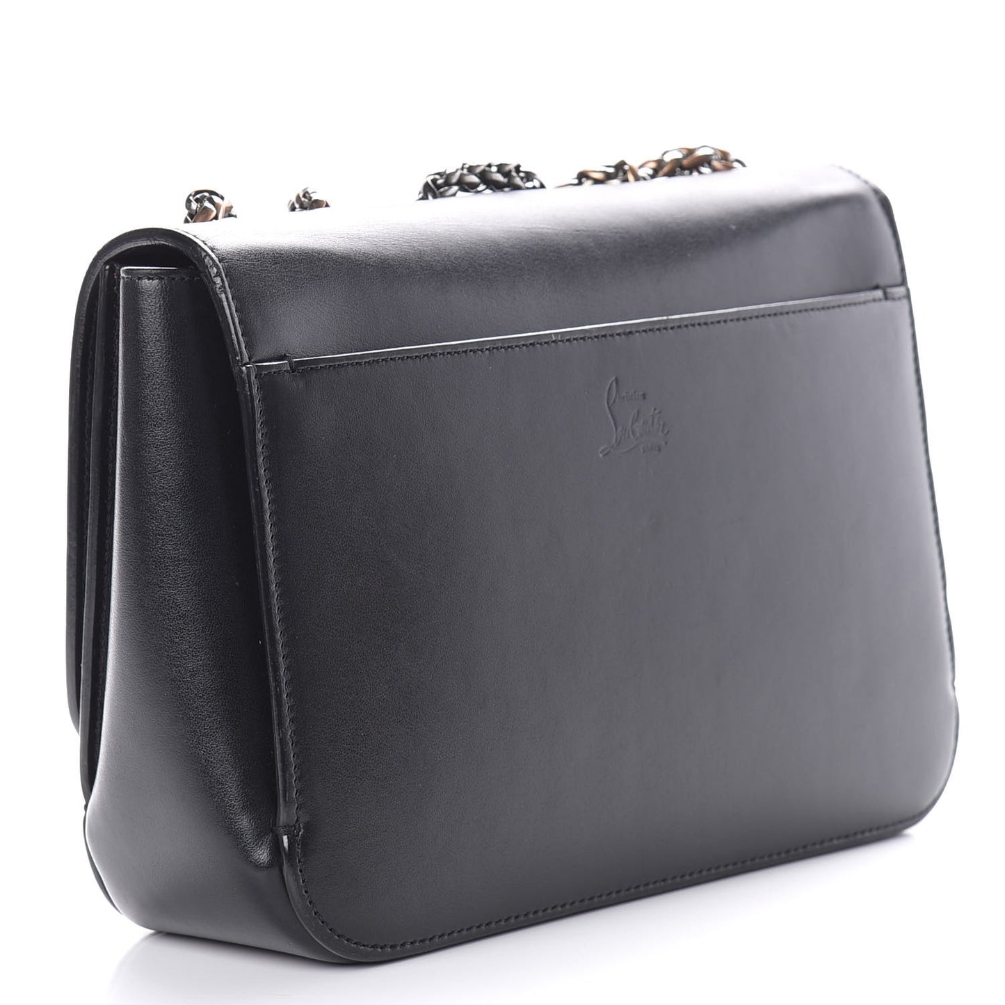 Calfskin Small Sweety Charity NV Shoulder Bag Black